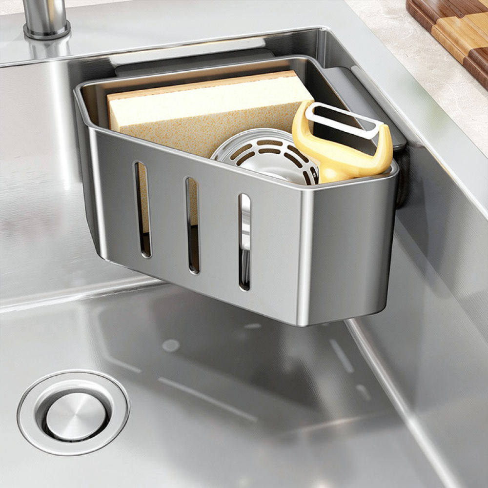 Women Kitchen Accessories - Wall Mounted Kitchen Sink Drain Rack