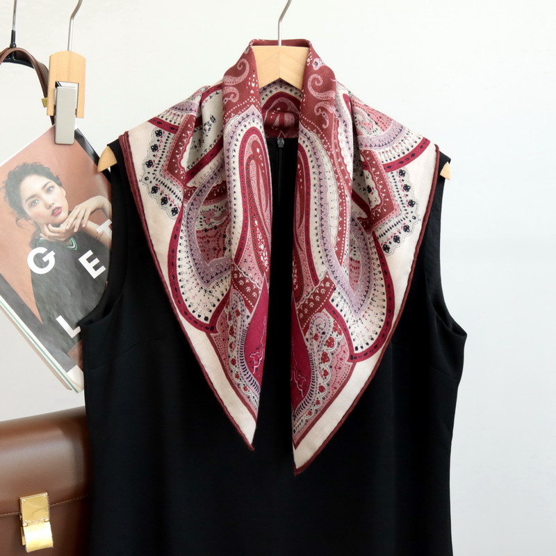 Red Paisley Print Scarf 65CM S - Women'S Red Accessories review and price