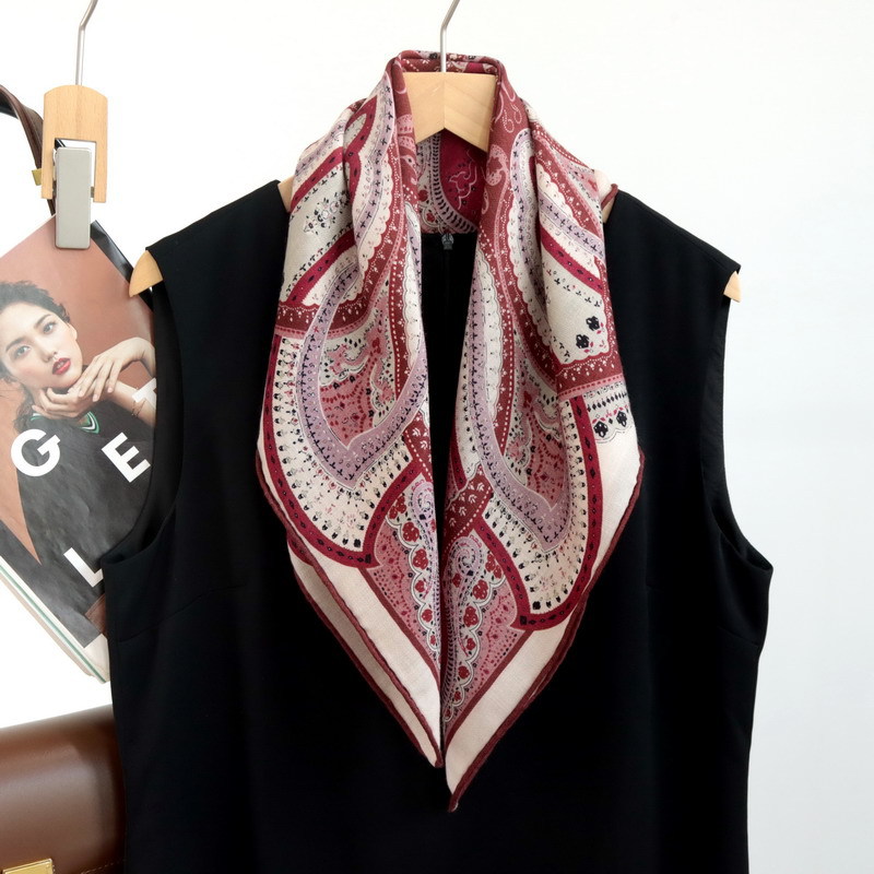 Red Paisley Print Scarf 65CM S - Women'S Red Accessories review and price
