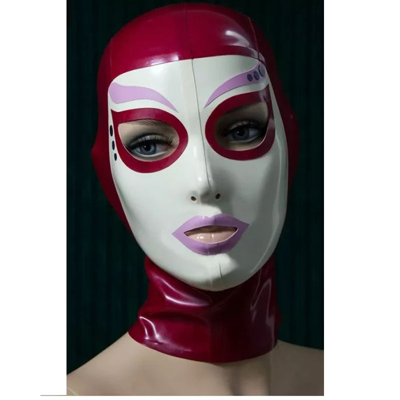 Sexy Rose Red Latex Hood Rubbe - Women'S Red Accessories review and price