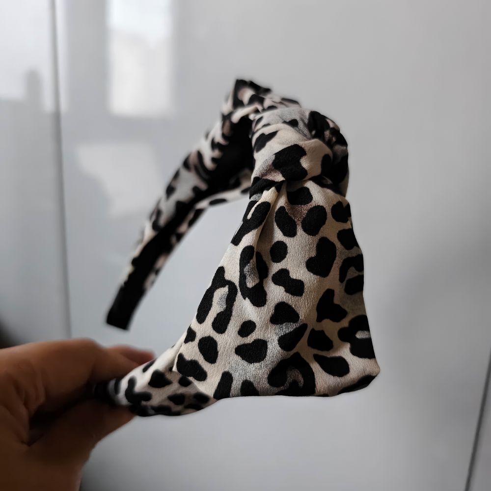 Leopard Print Headband with A  - Women Accessories Sale review and price
