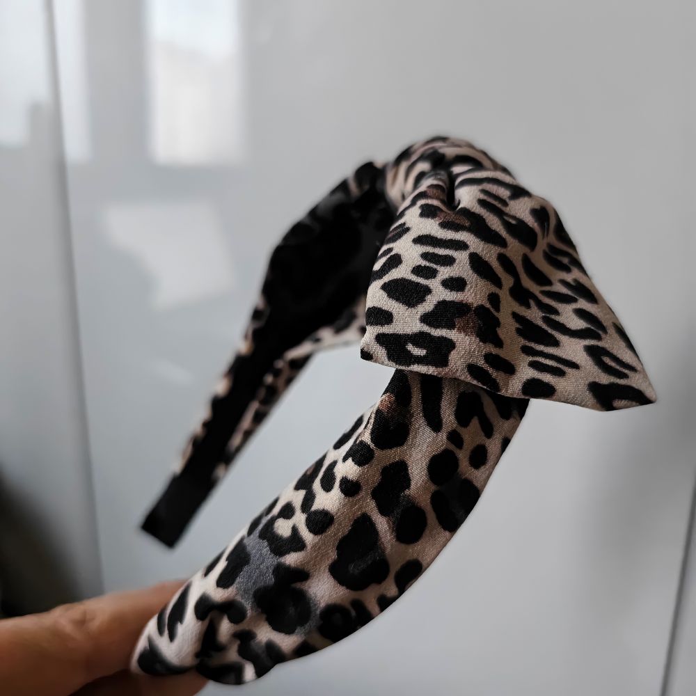 Leopard Print Headband with A  - Women Accessories Sale review and price