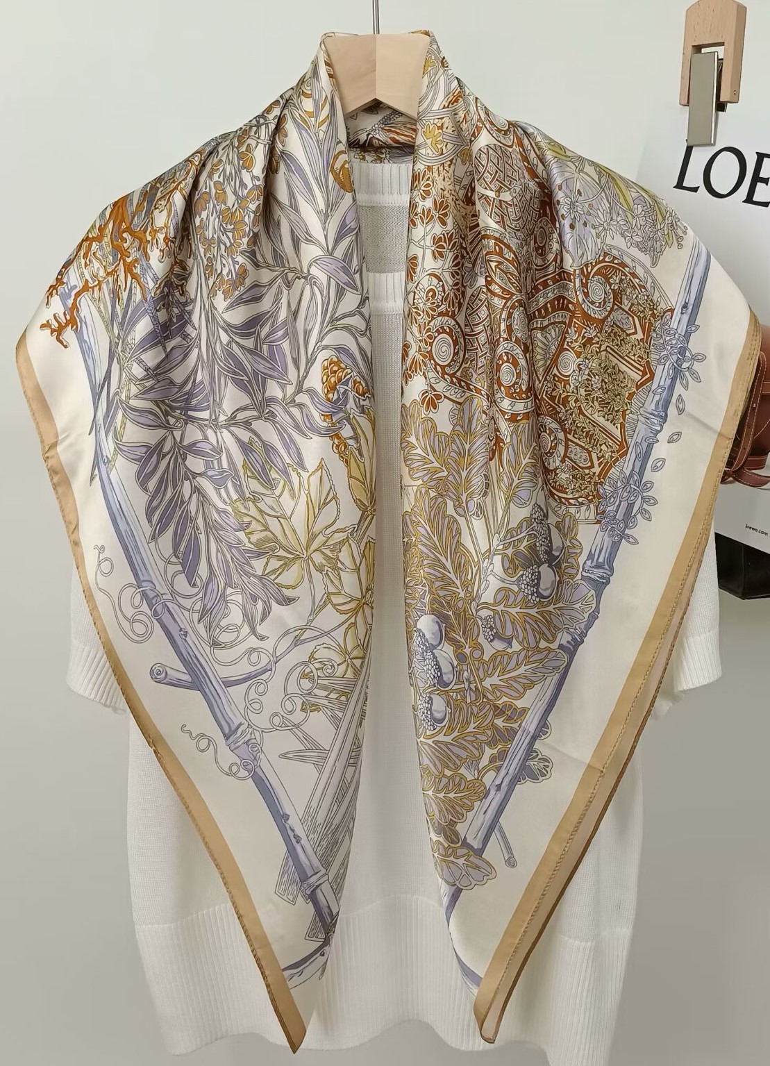 90CM Mulberry Silk Printed Squ - Silk Scarf Square review and price