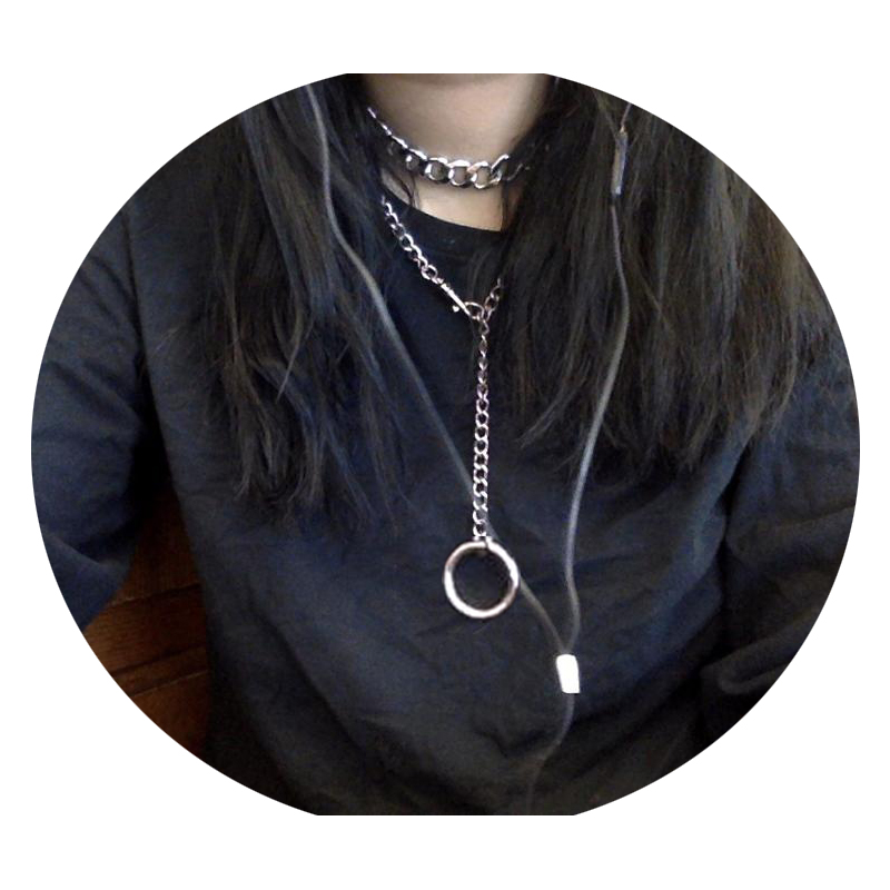 Punk  Chain Chokers Necklace e - Women'S Emo Accessories review and price