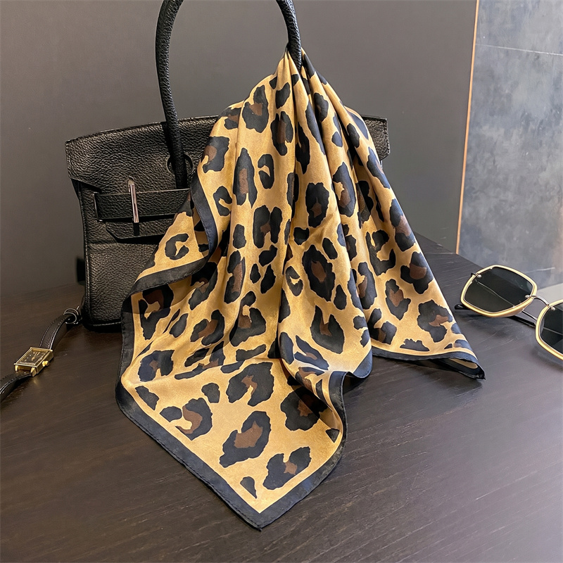 100% Silk Square Scarf Leopard - Silk Scarf Square review and price