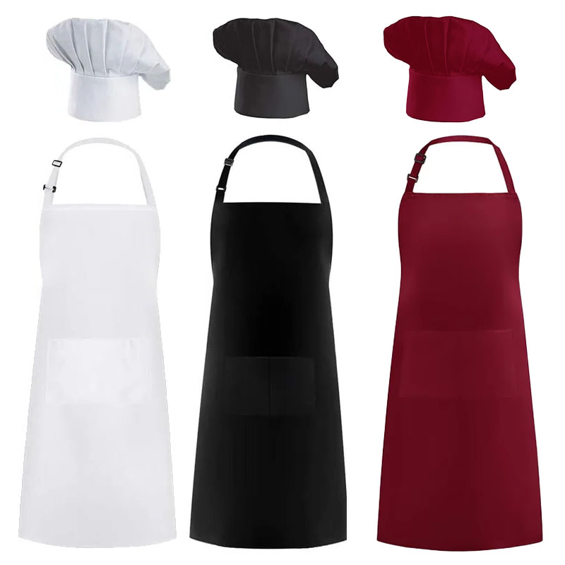 Apron Chef Hat Food Service Ki - Women Kitchen Accessories review and price